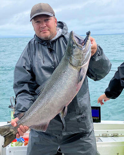 Another nice salmon caught on Midway.